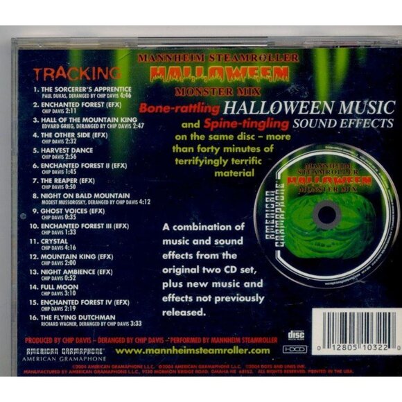 Mannheim Steamroller Halloween Monster Mix CD, Music & Sound, More than 40 Mins. - Picture 2 of 2
